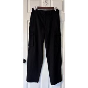 Cashmeres Pants Women's Size 4 Cargo Pockets Black Office Wear Dress Pants